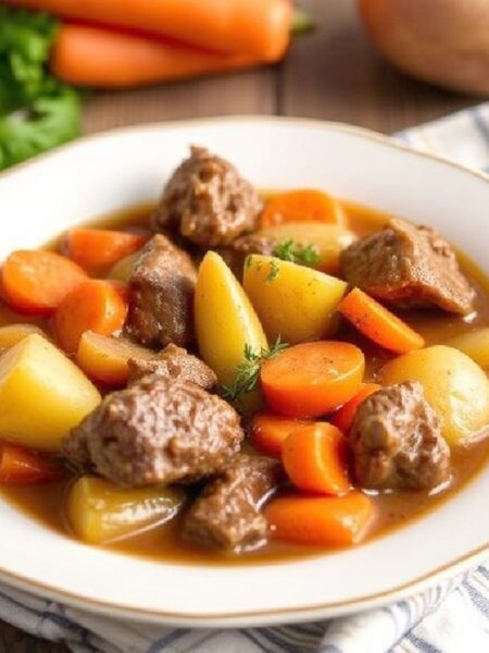 Beef Stew with Carrots and Potatoes