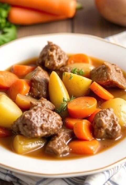 Beef Stew with Carrots and Potatoes