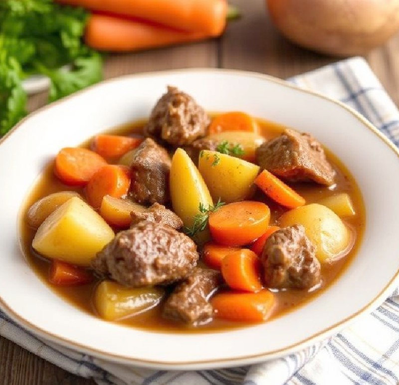 Beef Stew with Carrots and Potatoes