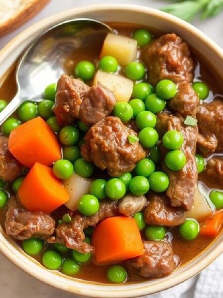 Beef and Pea Stew Recipe