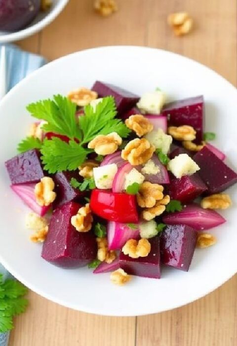 Beetroot Salad with Walnuts