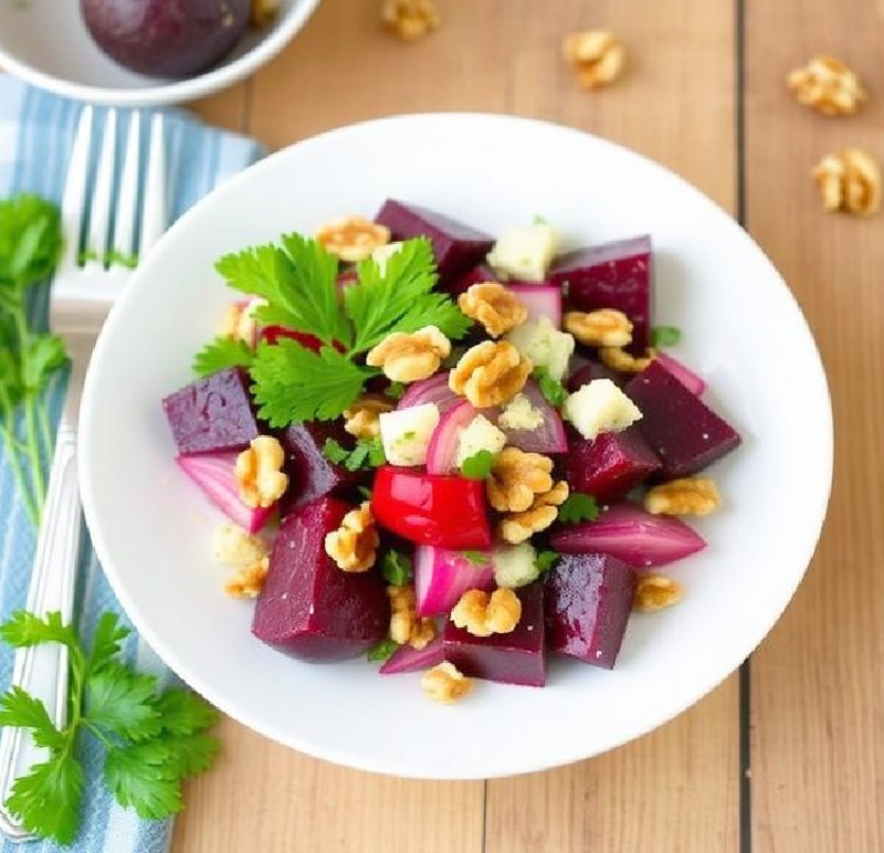 Beetroot Salad with Walnuts