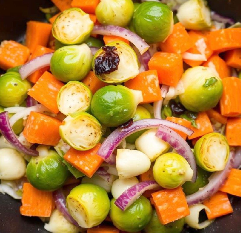 Brussels Sprouts and Vegetable Medley