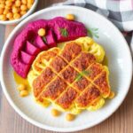 Cauliflower Steak with Beetroot Hummus