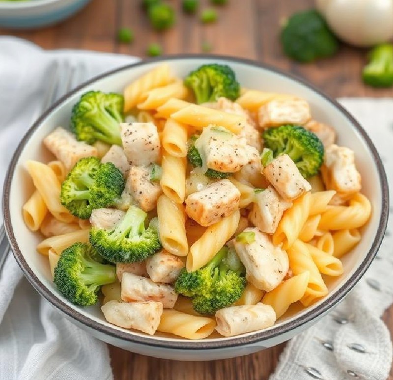 Cheesy Chicken Broccoli Pasta