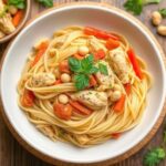 Chicken Pasta with Peanuts