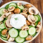 Mushroom and Cucumber Salad