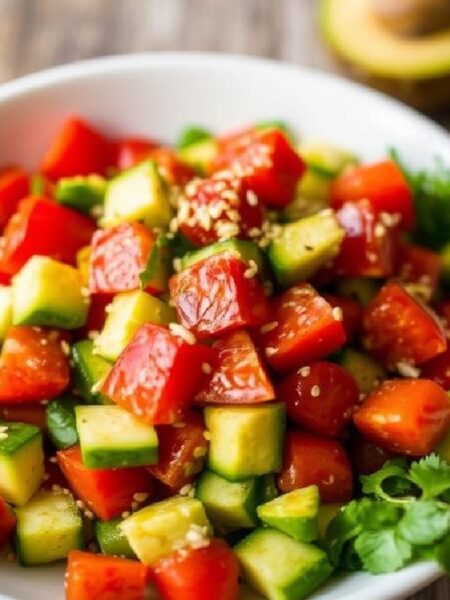 Roasted Paprika Avocado Salad