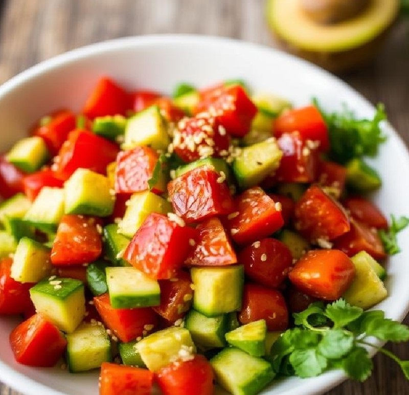 Roasted Paprika Avocado Salad