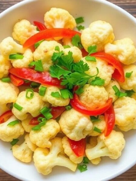 Stir-Fry Cauliflower with Ginger