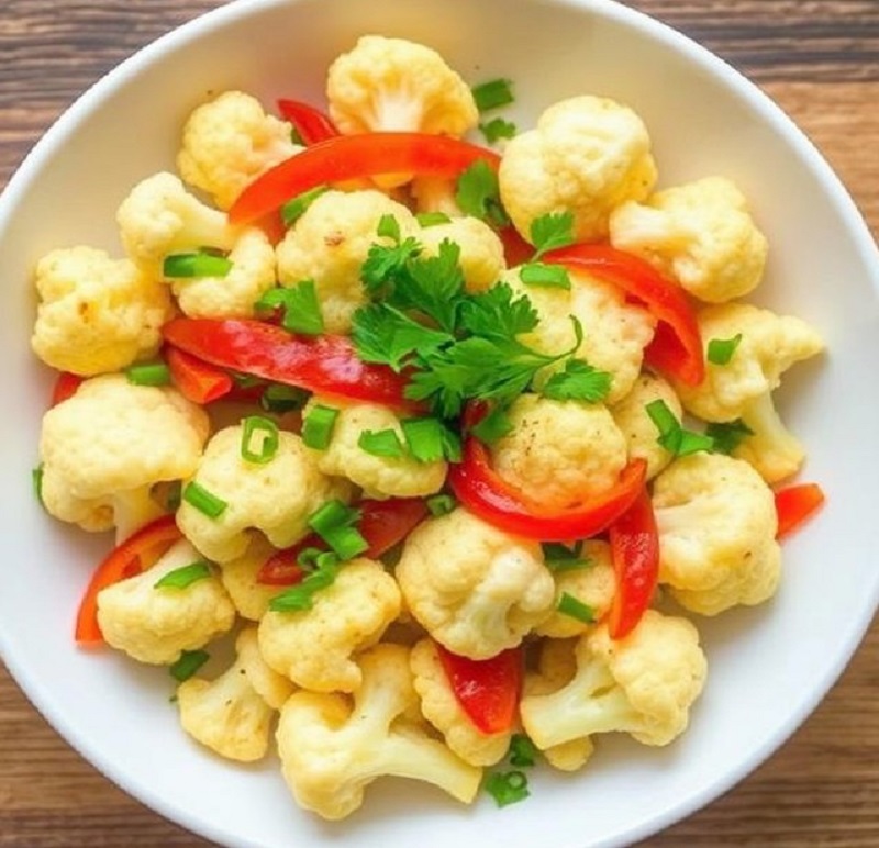 Stir-Fry Cauliflower with Ginger