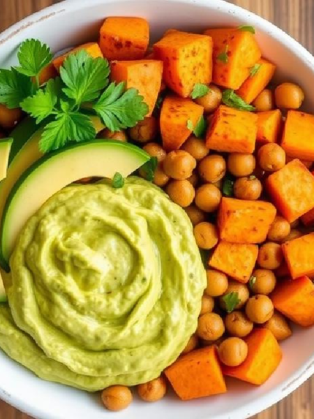 Sweet Potatoes with Roasted Chickpeas