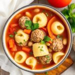 Tortellini Meatball Soup