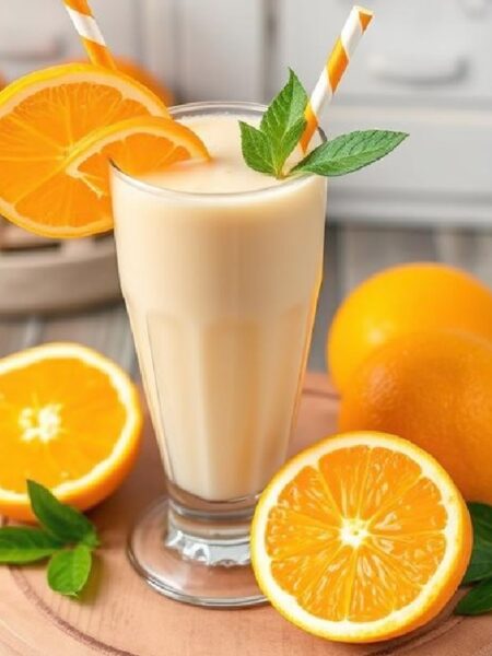 Apple Orange Milkshake Recipe