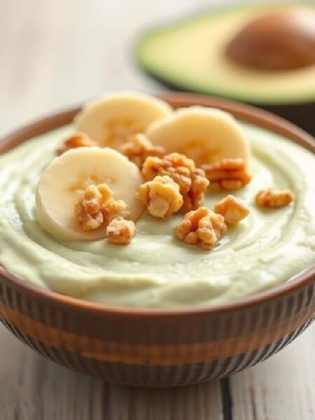 Creamy Avocado Banana Dessert