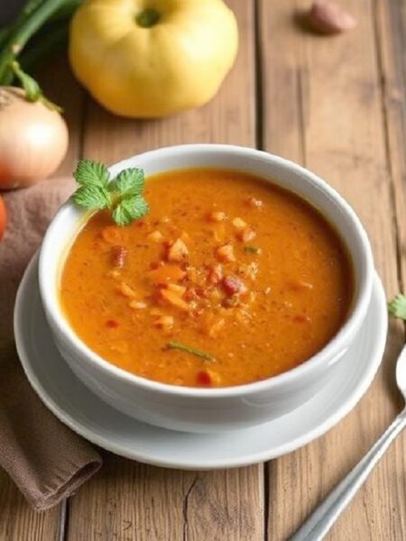 Red Lentil Vegetable Soup