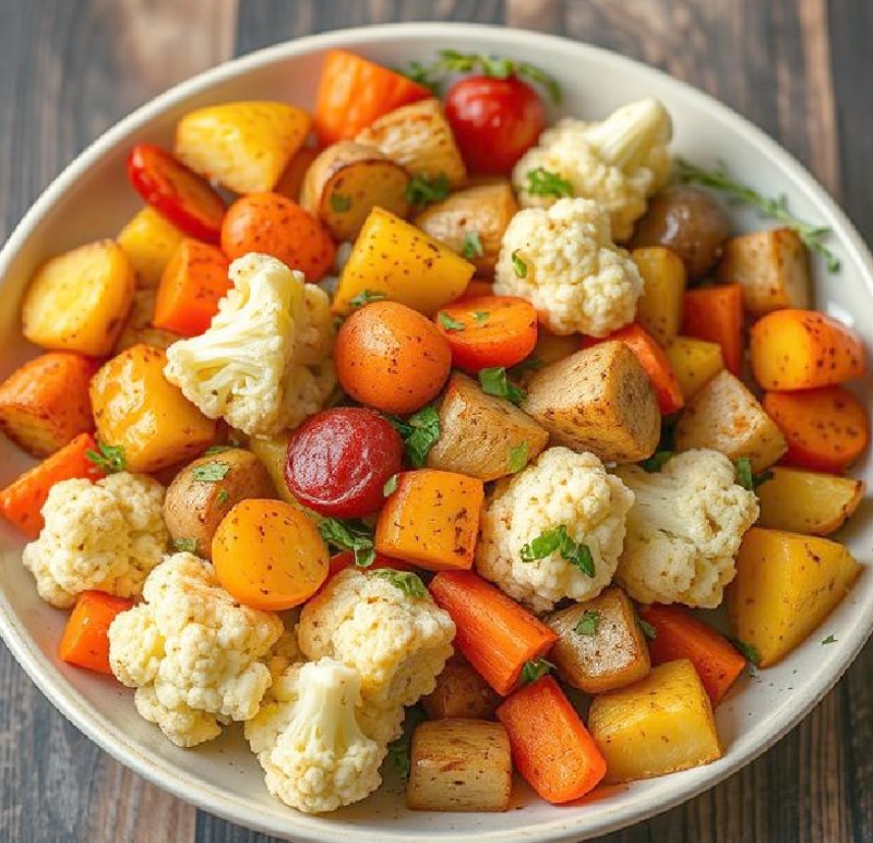 Roasted Cauliflower and Vegetable Medley