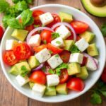 Tomato Mozzarella Avocado Salad