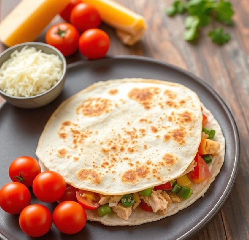 Chicken and Vegetable Quesadilla