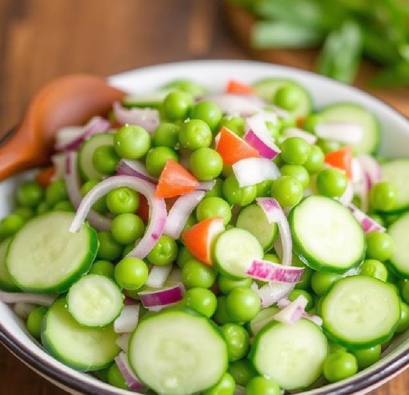 Cucumber Pea Salad