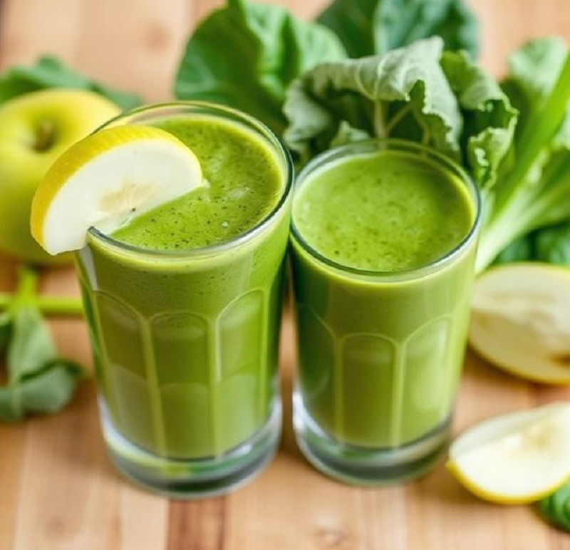 Green Cabbage-Apple Smoothie