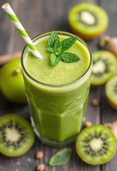 Kiwi Apple Green Smoothie