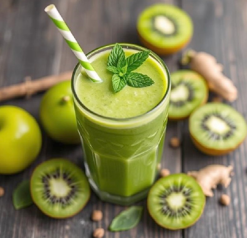 Kiwi Apple Green Smoothie