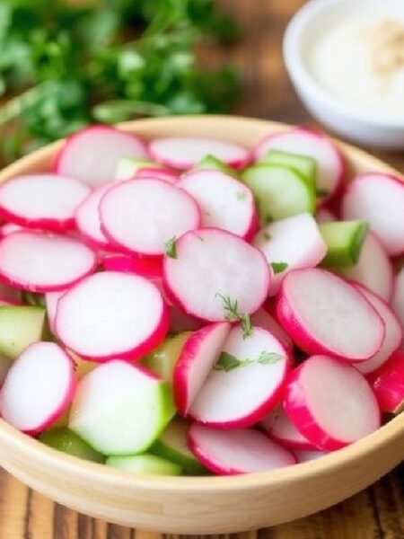 Simple Cucumber and Radish Salad