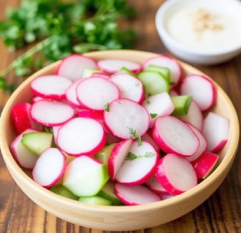 Simple Cucumber and Radish Salad