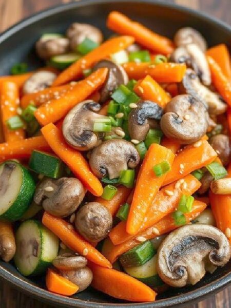 Stir-Fried Vegetables with Sauces
