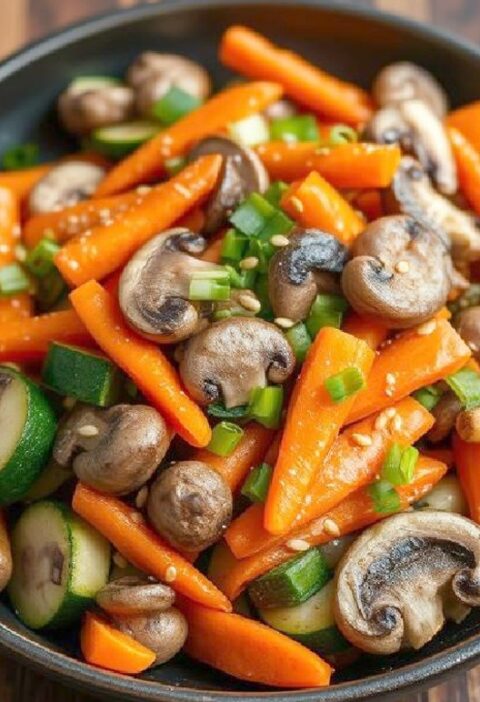 Stir-Fried Vegetables with Sauces