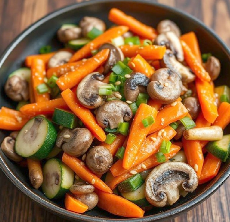 Stir-Fried Vegetables with Sauces