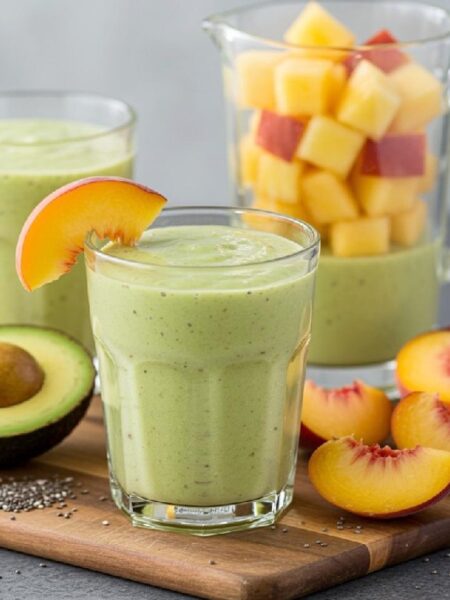 Avocado and Peach Smoothie