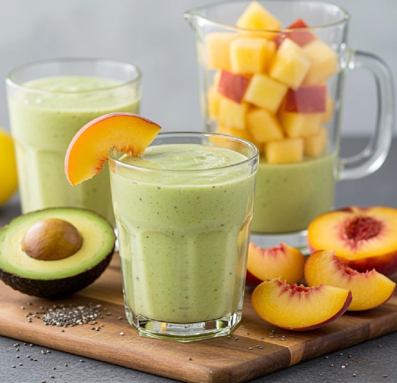 Avocado and Peach Smoothie