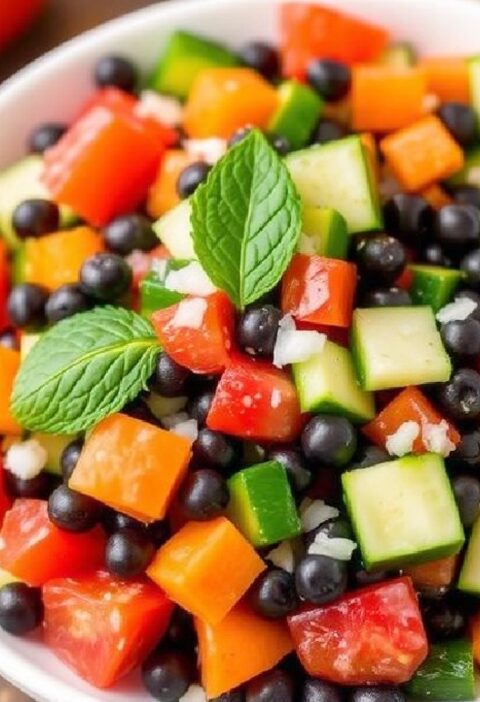 Black Chickpea Salad