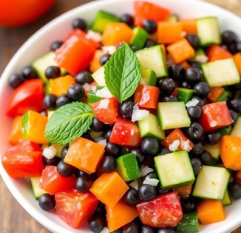 Black Chickpea Salad