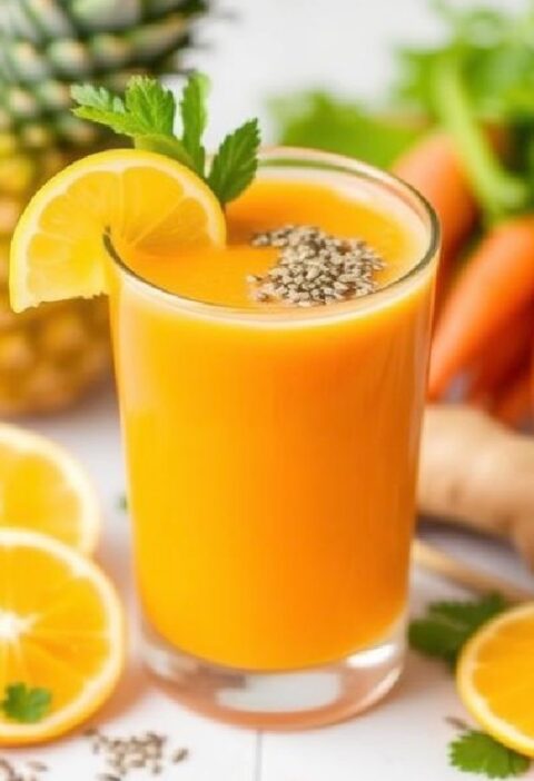 Carrot Pineapple Ginger Juice