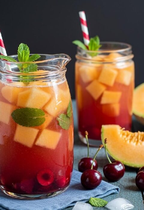 Melon Cherry Lemonade