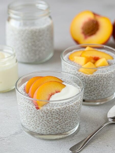 Peach Chia Pudding