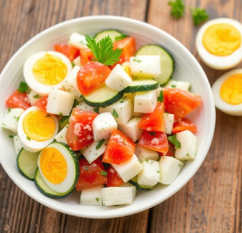 Zucchini and Egg Salad